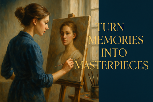 Custom Portrait Digital Download — Before and After Example